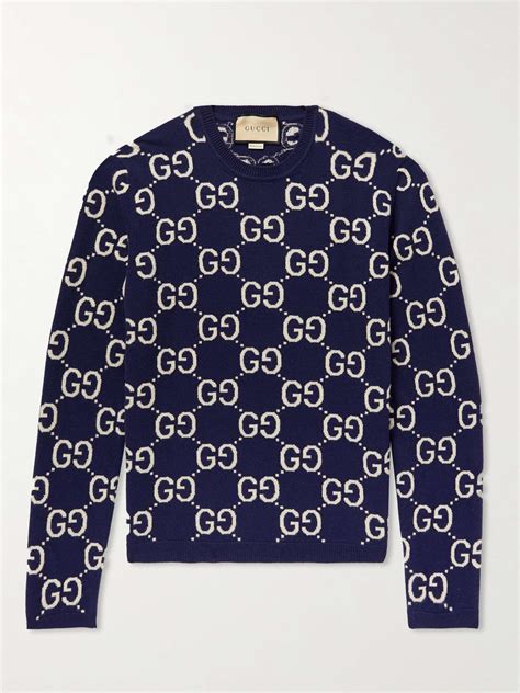 gucci navy sweater